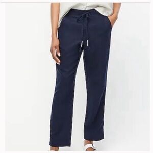 J. Crew Tie-Waist Seaside Pant in Linen Blend